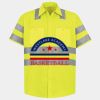 Men's High Visibility Safety Short Sleeve Work Shirt Thumbnail