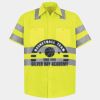 Men's High Visibility Safety Short Sleeve Work Shirt Thumbnail