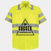 Men's High Visibility Safety Short Sleeve Work Shirt Thumbnail