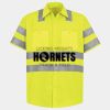 Men's High Visibility Safety Short Sleeve Work Shirt Thumbnail