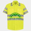 Men's High Visibility Safety Short Sleeve Work Shirt Thumbnail