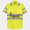 Men's High Visibility Safety Short Sleeve Work Shirt Thumbnail