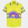 Men's High Visibility Safety Short Sleeve Work Shirt Thumbnail
