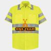 Men's High Visibility Safety Short Sleeve Work Shirt Thumbnail