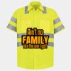 Men's High Visibility Safety Short Sleeve Work Shirt Thumbnail