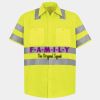 Men's High Visibility Safety Short Sleeve Work Shirt Thumbnail