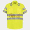 Men's High Visibility Safety Short Sleeve Work Shirt Thumbnail