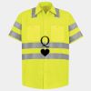 Men's High Visibility Safety Short Sleeve Work Shirt Thumbnail