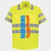 Men's High Visibility Safety Short Sleeve Work Shirt Thumbnail
