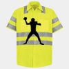 Men's High Visibility Safety Short Sleeve Work Shirt Thumbnail