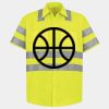 Men's High Visibility Safety Short Sleeve Work Shirt Thumbnail