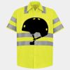 Men's High Visibility Safety Short Sleeve Work Shirt Thumbnail