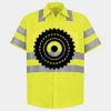 Men's High Visibility Safety Short Sleeve Work Shirt Thumbnail