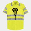 Men's High Visibility Safety Short Sleeve Work Shirt Thumbnail