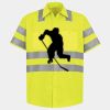 Men's High Visibility Safety Short Sleeve Work Shirt Thumbnail