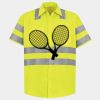 Men's High Visibility Safety Short Sleeve Work Shirt Thumbnail
