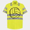 Men's High Visibility Safety Short Sleeve Work Shirt Thumbnail