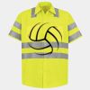 Men's High Visibility Safety Short Sleeve Work Shirt Thumbnail