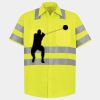 Men's High Visibility Safety Short Sleeve Work Shirt Thumbnail