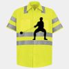 Men's High Visibility Safety Short Sleeve Work Shirt Thumbnail