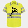 Men's High Visibility Safety Short Sleeve Work Shirt Thumbnail