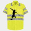 Men's High Visibility Safety Short Sleeve Work Shirt Thumbnail