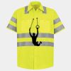Men's High Visibility Safety Short Sleeve Work Shirt Thumbnail