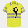 Men's High Visibility Safety Short Sleeve Work Shirt Thumbnail