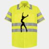 Men's High Visibility Safety Short Sleeve Work Shirt Thumbnail