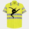 Men's High Visibility Safety Short Sleeve Work Shirt Thumbnail