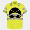 Men's High Visibility Safety Short Sleeve Work Shirt Thumbnail