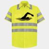 Men's High Visibility Safety Short Sleeve Work Shirt Thumbnail