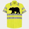 Men's High Visibility Safety Short Sleeve Work Shirt Thumbnail