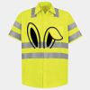 Men's High Visibility Safety Short Sleeve Work Shirt Thumbnail
