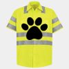 Men's High Visibility Safety Short Sleeve Work Shirt Thumbnail