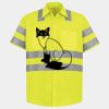 Men's High Visibility Safety Short Sleeve Work Shirt Thumbnail