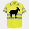 Men's High Visibility Safety Short Sleeve Work Shirt Thumbnail