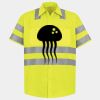 Men's High Visibility Safety Short Sleeve Work Shirt Thumbnail