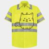 Men's High Visibility Safety Short Sleeve Work Shirt Thumbnail