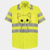Men's High Visibility Safety Short Sleeve Work Shirt Thumbnail