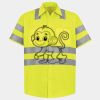 Men's High Visibility Safety Short Sleeve Work Shirt Thumbnail