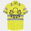 Men's High Visibility Safety Short Sleeve Work Shirt Thumbnail