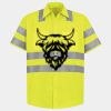 Men's High Visibility Safety Short Sleeve Work Shirt Thumbnail