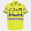 Men's High Visibility Safety Short Sleeve Work Shirt Thumbnail