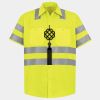 Men's High Visibility Safety Short Sleeve Work Shirt Thumbnail
