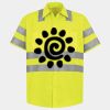Men's High Visibility Safety Short Sleeve Work Shirt Thumbnail