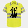 Men's High Visibility Safety Short Sleeve Work Shirt Thumbnail