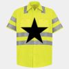 Men's High Visibility Safety Short Sleeve Work Shirt Thumbnail