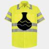 Men's High Visibility Safety Short Sleeve Work Shirt Thumbnail