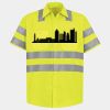 Men's High Visibility Safety Short Sleeve Work Shirt Thumbnail